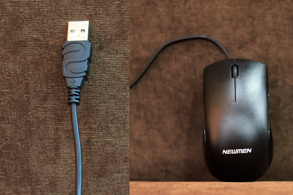 Bộ bàn phím chuột Newmen T190 USB Đen Black có thiết kế chuột gọn gàng
